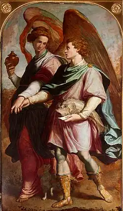 Tobie et l'Ange, Santi di Tito (1575), église Saint-Eustache, Paris.