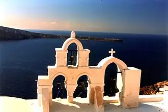 Clocher à Oia.