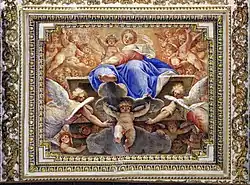 Marie en Gloire avec L’+Enfant Jésus