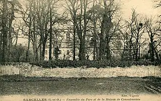 Le parc de la maison de convalescence.