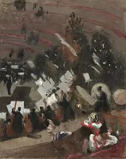 Répétition de l’Orchestre Pasdeloup au cirque d’hiverJohn Singer Sargent, 1876-1878	Art Institute of Chicago