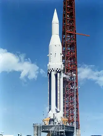 SA-4 sur le pas de tir LC-34, en mars 1963.