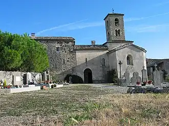 L'église de Saint-Pierre de Sauveplantade.
