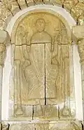 Christ en majesté ; bas-relief de la 1re moitié du XIIe&nbsp;siècle.