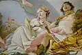 Détail d'une fresque de Giovanni Scajario (1726-1792), plafond du palais Pisani de San Stefano à Venise.