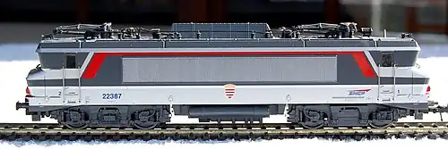 Modèle réduit de la BB 22387