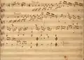 partition manuscrite