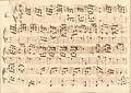 partition manuscrite