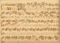 partition manuscrite