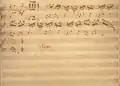 partition manuscrite