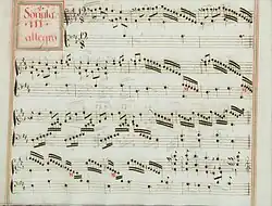 partition manuscrite