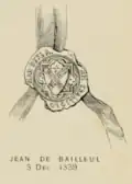 Sceau Jean II de Bailleul