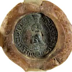 Sceau de Dietrich de Weitenmühle (1398)