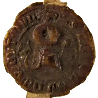 Sceau de Stislas de Weitenmühle (1382)