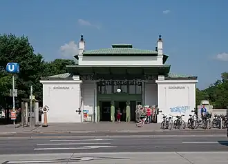 Le pavillon de style Art nouveau.