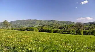 Vue sur le versant nord-ouest.