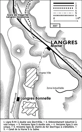 Ancien complexe ferroviaire de Langres.
