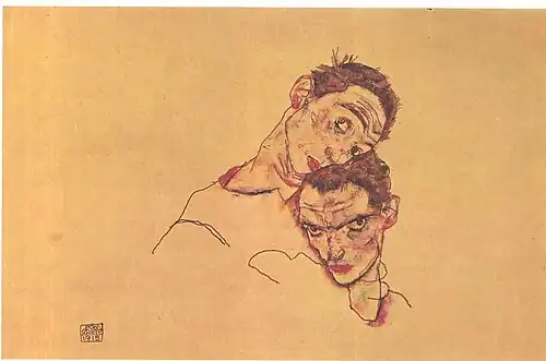 Egon SchieleDouble autoportrait1915
