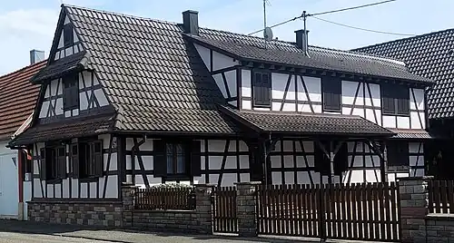 Maison à colombage.