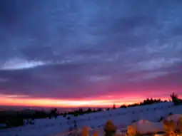 Coucher de soleil au Schliffkopf.