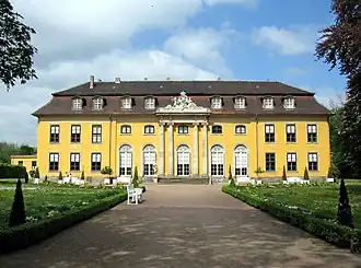 Château de Mosigkau, construit de 1752 à 1757 pour la princesse Anne-Wilhelmine d'Anhalt-Dessau
