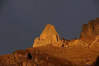 Le Schluchhore au coucher du soleil.