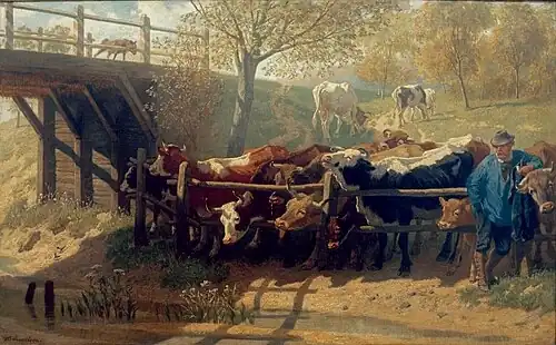 Vaches assoiffées (1860).