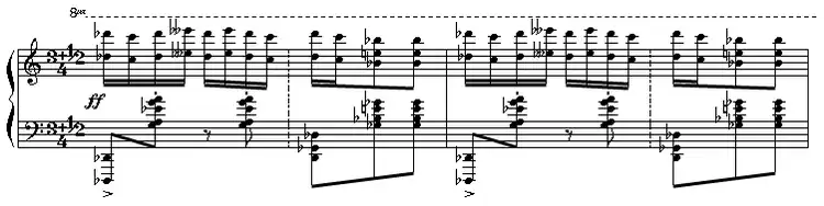 partition de Florent Schmitt pour orchestre réduit au piano