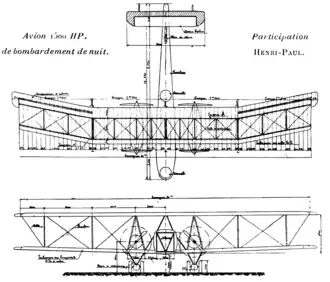 vue en plan de l’avion