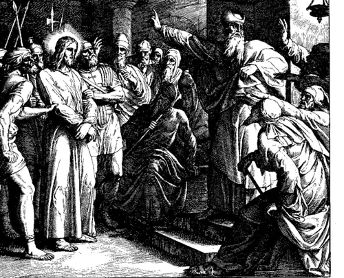 Le Procès de Jésus, par Julius Schnorr von Carolsfeld, 1860