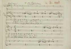 partition autographe