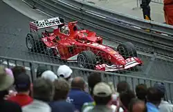 Photo de la Ferrari F2004 de Michael Schumacher à Monaco