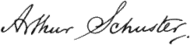 signature d'Arthur Schuster