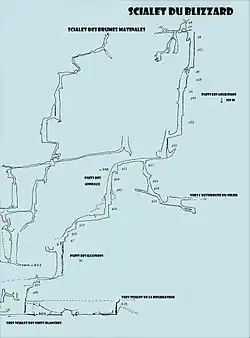 Le scialet du Blizzard, regard privilégié sur le réseau du Clot d'Aspres.