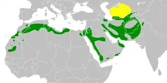 Description de l'image Scotocerca inquieta distribution map.png.