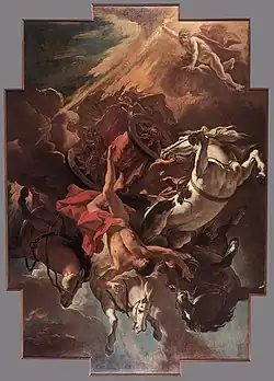 Sebastiano Ricci, La chute de Phaéton (1703-1704).