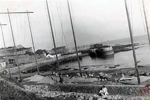 Séchage de filets de pêche