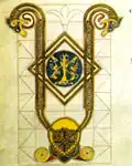 Détail d'une grande lettrine du f.44 verso.