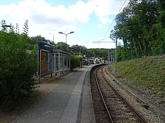 Seconde voie du terminus, en 2017.