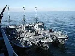 Chasseurs de mines téléguidés allemands Seehunde.