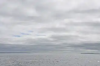 Vue du sud de la Segunda Angostura (à droite la péninsule Juan Masiá)