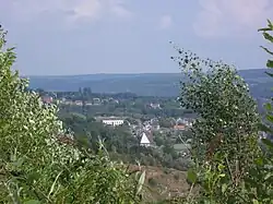 Vue de Seilles depuis la réserve de Sclaigneaux.