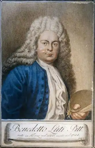 G. D. Campiglia, P. A. Pazzi, C. Lasinio, Autoportrait  de Benedetto Luti.