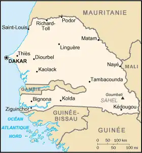 Description de l'image Senegal carte.png.