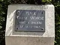 Plaque Place Eugène Antoine.