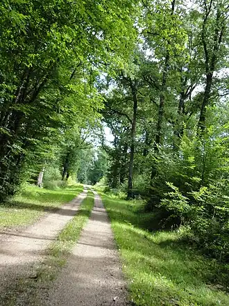 Sentier pédestre et équestre des 3 Fontaines proche de Villers.
