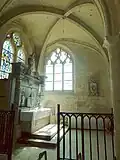 Chapelle latérale sud, vue vers le sud.