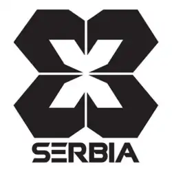 alt=Écusson de l' Équipe de Serbie