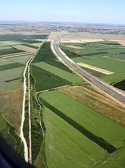 Section de l'autoroute A1 et du Périphérique de Belgrade près de Dobanovci.