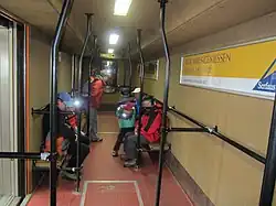 L'intérieur de l'ancienne rame.